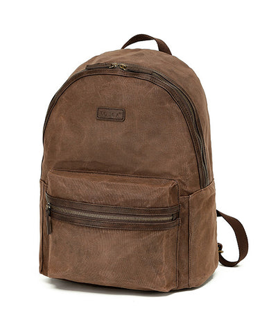 TOSCA- WAXED CANVAS BACKPACK | BROWN