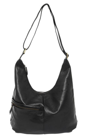 Cosgrove & Co Large Leather HOBO | Candy Black