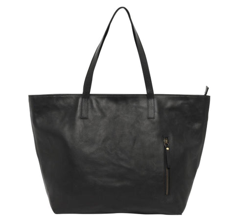 Cosgrove & Co. Large Leather Tote | Charlie Black