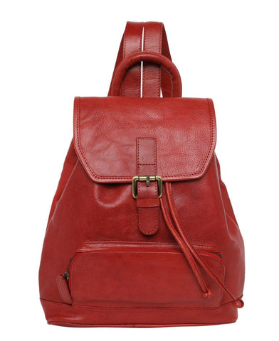 Cosgrove & Co Urban Leather Backpack | Cody Red