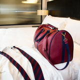 SO JOURNE- DUFFEL BAG- BURGANDY/ NAVY