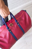 SO JOURNE- DUFFEL BAG- BURGANDY/ NAVY