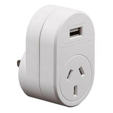 USA/ CANADA TRAVEL ADAPTOR- AUST TO USA/CANADA WITH USB