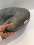 FLIGHT MODE- MEMORY FOAM TRAVEL PILLOW GREY