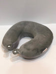 FLIGHT MODE- MEMORY FOAM TRAVEL PILLOW GREY