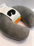 FLIGHT MODE- MICROBEAD TRAVEL PILLOW GREY