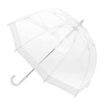 CLIFTOM- KIDS CLEAR BIRDCAGE UMBRELLA WHITE TRIM