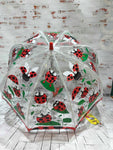 CLIFTON- KIDS CLEAR BIRDBCAGE UMBRELLA | LADY BUG PRINT