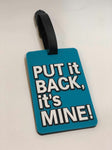 FLIGHT MODE- NOVELTY "PUT IT BACK" TAG | BLUE