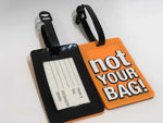 FLIGHT MODE- NOVELTY "NOT YOUR BAG!" TAG | ORANGE