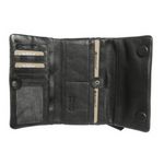 MODAPELLE - LADIES RFID PROTECTED LEATHER WALLET - BLACK