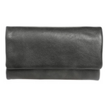 MODAPELLE - CROC-EMBOSSED LADIES LEATHER WALLET - OLIVE