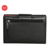 MODAPELLE - LEATHER MULTI COLOURED WALLET - BLACK