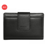 MODAPELLE - LEATHER MULTI COLOURED WALLET - BLACK