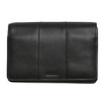 MODAPELLE - LEATHER SUMMER CROSSBODY ORGANISER - BLACK