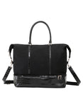 TOSCA- CANVAS OVERNIGHT BAG | BLACK