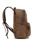 TOSCA- WAXED CANVAS BACKPACK | BROWN