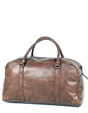 TOSCA- VEGAN LEATHER OVERNIGHT BAG | BROWN