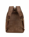 TOSCA- WAXED CANVAS BACKPACK | BROWN