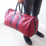 SOJOURNE DUFFLE BAG BURGUNDY/NAVY