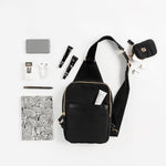 HAVEN LABEL | BONDI MESSENGER BACKPACK | BLACK