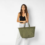 HAVEN LABEL | WOOLLAHRA REVERSIBLE GYM BAG | KHAKI/TAN